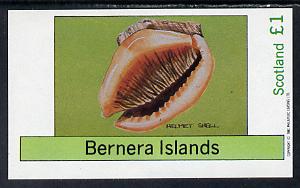 Bernera 1982 Shells (Helmet Shell) imperf souvenir sheet (£1 value) unmounted mint