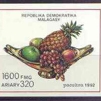 Malagasy Republic 1992 Fruits imperf m/sheet unmounted mint, SG MS 899