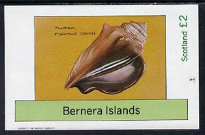 Bernera 1982 Shells (Florida Fighting Conch) imperf deluxe sheet (£2 value) unmounted mint