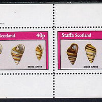 Staffa 1982 Mixed Shells perf set of 2 values (40p & 60p) unmounted mint