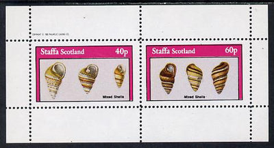 Staffa 1982 Mixed Shells perf set of 2 values (40p & 60p) unmounted mint