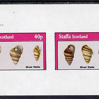 Staffa 1982 Mixed Shells imperf set of 2 values (40p & 60p) unmounted mint