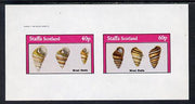 Staffa 1982 Mixed Shells imperf set of 2 values (40p & 60p) unmounted mint