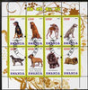 Rwanda 2009 Dogs perf sheetlet containing 8 values fine cto used