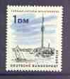Germany - West Berlin 1965-66 Telecommunications Tower 1Dm from 'New Berlin' def set unmounted mint, SG,B275