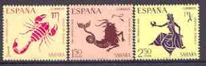 Spanish Sahara 1968 Child Welfare (Signs of the Zodiac) set of 3 unmounted mint, SG 262-64