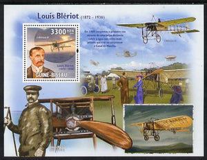 Guinea - Bissau 2009 Luis Bleriot & Aircraft perf s/sheet unmounted mint