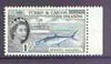 Turks & Caicos Islands 1957 Spanish Mackerel 1s from def set unmounted mint, SG 246