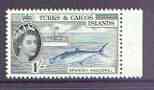 Turks & Caicos Islands 1957 Spanish Mackerel 1s from def set unmounted mint, SG 246