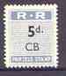 Northern Rhodesia 1951-68 Railway Parcel stamp 5d (small numeral) overprinted CB (Chisamba) unmounted mint