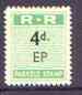 Northern Rhodesia 1951-68 Railway Parcel stamp 4d (small numeral) overprinted EP (Pemba) unmounted mint*
