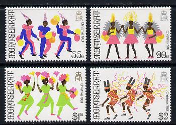 Montserrat 1983 Christmas Carnival set of 4 unmounted mint, SG 591-94