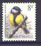 Belgium 1991-95 Birds #2 Great Tit 8f unmounted mint, SG 3081