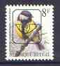 Belgium 1991-95 Birds #2 Great Tit 8f unmounted mint with boxed posthorn precancel, SG 3081