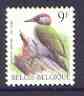 Belgium 1996-99 Birds #3 Green Woodpecker 9f unmounted mint, SG 3311