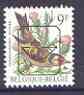 Belgium 1985-90 Birds #1 Goldfinch 9f unmounted mint with boxed posthorn precancel, SG 2853