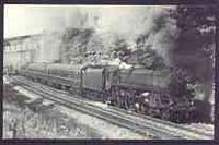 Postcard by Adria - Black & white showing 73171 at Totley, Sheffield in 1962, mint & pristine