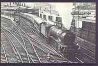 Postcard by Adria - Black & white showing 60921 at Sheffield in 1962, mint & pristine