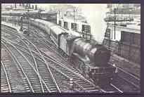 Postcard by Adria - Black & white showing 60921 at Sheffield in 1962, mint & pristine