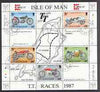 Isle of Man 1987 80th Anniversary of TT Motorcycle Racing m/sheet (with Capex 87 imprint) very fine cds used, SG MS 353