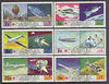 Yemen - Royalist 1970 History of Flight perf set of 6 very fine cto used, Mi 1167-72*