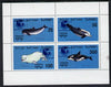 Batum 1994 Whales set of 4 with 'Philakorea' opt unmounted mint