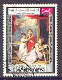 Yemen - Royalist 1968 The Fluyder Children by Lawrence 24B value from UNICEF Childrens Day (Paintings) set very fine cto used, Mi 602*