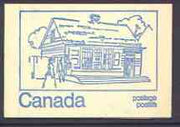 Canada 1972 Post Office of 1816 - 50c blue on cream Mail Transport booklet complete complete with fluorescent bands, mint SG SB79aq
