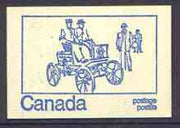 Canada 1972 Motor Car of 1910 - 50c blue on cream Mail Transport booklet complete with fluorescent bands, mint SG SB79eq