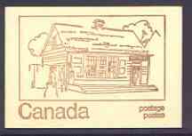 Canada 1972 Post Office of 1816 - 25c brown on cream Mail Transport booklet complete with fluorescent bands, mint SG SB78aq