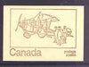 Canada 1972 Curtis JN4 - 25c brown on cream Mail Transport booklet complete with fluorescent bands, mint SG SB78gq