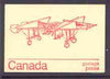 Canada 1974 Gibson 'Twin-plane' - 25c red on cream booklet complete mint, SG SB 80a