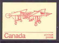 Canada 1974 Gibson 'Twin-plane' - 25c red on cream booklet complete mint, SG SB 80a