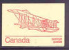 Canada 1974 Curtiss HS-2L - 25c red on cream booklet complete mint, SG SB 80d