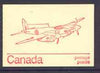 Canada 1974 Mosquito - 25c red on cream booklet complete mint, SG SB 80g
