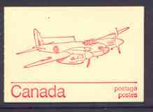Canada 1974 Mosquito - 25c red on cream booklet complete mint, SG SB 80g
