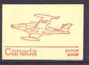 Canada 1974 CF-100 Canuck - 25c red on cream booklet complete mint, SG SB 80i