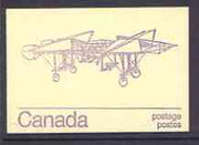 Canada 1974 Gibson 'Twin-plane' - 50c violet on cream booklet complete mint, SG SB 82a