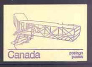 Canada 1974 Burgess Dunne Seaplane - 50c violet on cream booklet complete mint, SG SB 82b