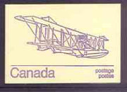 Canada 1974 Curtiss HS-2L - 50c violet on cream booklet complete mint, SG SB 82d