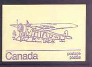 Canada 1974 Fokker Universal - 50c violet on cream booklet complete mint, SG SB 82f
