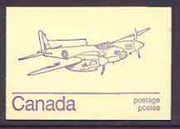 Canada 1974 Mosquito - 50c violet on cream booklet complete mint, SG SB 82g
