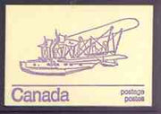 Canada 1974 Stranraer Flying boat - 50c violet on cream booklet complete mint, SG SB 82h