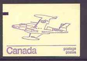 Canada 1974 CF-100 Canuck - 50c violet on cream booklet complete mint, SG SB 82i
