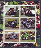 Tadjikistan 2001 Racing Motorcycles sheetlet containing complete set of 6 values unmounted mint