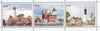 Sakhalin Isle 2001 Lighthouses #02 perf sheetlet containing 3 values unmounted mint
