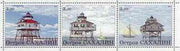 Sakhalin Isle 2001 Lighthouses #03 perf sheetlet containing 3 values unmounted mint