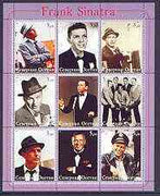 North Ossetia Republic 2001 Frank Sinatra perf sheetlet containing complete set of 9 values unmounted mint