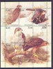 Chuvashia Republic 2001 Birds of Prey composite perf sheetlet containing complete set of 9 values unmounted mint