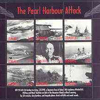 Udmurtia Republic 2001 Pearl Harbour Attack perf sheetlet #01 containing complete set of 9 values unmounted mint